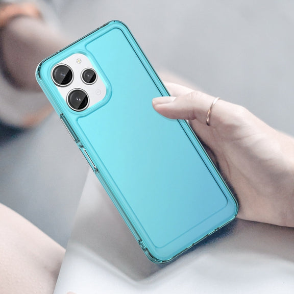 For Xiaomi Redmi 12 Candy Series TPU Phone Case(Transparent Blue)