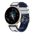 Compatible with Garmin Compatible witherunner 265S / 255S / Venu 2S 18mm Weave Two-Color Silicone Watch Band(White Blue) - free shipping - PMC TechLife - Order now!