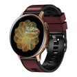 Compatible with Garmin Compatible witherunner 265S / 255S / Venu 2S 18mm Weave Two-Color Silicone Watch Band(Wine Red Black) - free shipping - PMC TechLife - Order now!