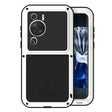 For Huawei P60 / P60 Pro / P60 Art LOVE MEI POWERFUL Metal Shockproof Life Waterproof Dustproof Phone Case(White) - free shipping - PMC TechLife - Order now!