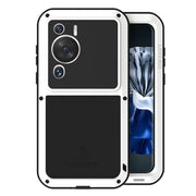 For Huawei P60 / P60 Pro / P60 Art LOVE MEI POWERFUL Metal Shockproof Life Water-resistant Dustproof Phone Case(White)
