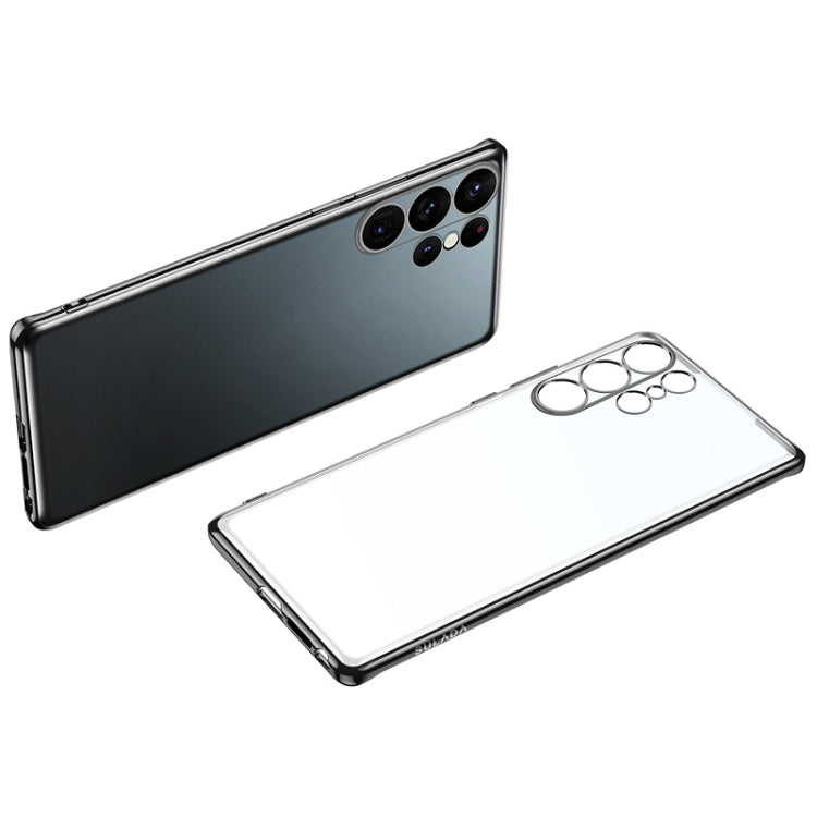 For Samsung Galaxy S23 Ultra 5G SULADA Electroplating Frosted TPU Phone Case(Black) - Galaxy S23 Ultra 5G Cases by SULADA | Online Shopping South Africa | PMC TechLife | Buy Now Pay Later Mobicred