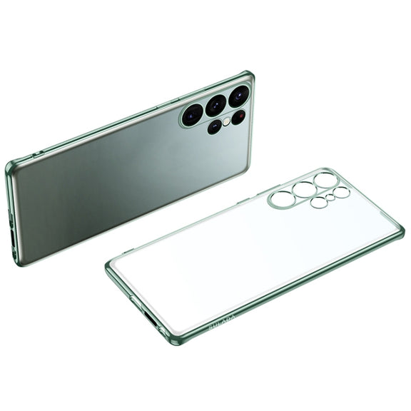 For Samsung Galaxy S23 Ultra 5G SULADA Electroplating Frosted TPU Phone Case(Green)