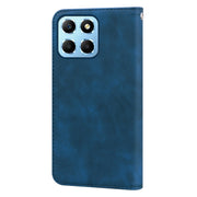 For Honor X8 5G/Play6C 5G/X6 4G/X6S/70 Lite Frosted Business Magnetic Horizontal Flip PU Phone Case(Blue)