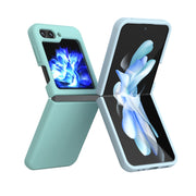For Samsung Galaxy Z Flip5 Silicone Skin Feel Folding Phone Case(Pink)