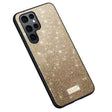 For Samsung Galaxy S23 Ultra 5G SULADA Glittery TPU Hybrid Handmade Leather Phone Case(Gold) - Galaxy S23 Ultra 5G Cases by SULADA | Online Shopping South Africa | PMC TechLife | Buy Now Pay Later Mobicred