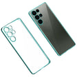 For Samsung Galaxy S23 Ultra 5G SULADA Shockproof Plating TPU Transparent Phone Case(Green) - Galaxy S23 Ultra 5G Cases by SULADA | Online Shopping South Africa | PMC TechLife | Buy Now Pay Later Mobicred