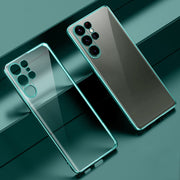 For Samsung Galaxy S23 Ultra 5G SULADA Shockproof Plating TPU Transparent Phone Case(Green)