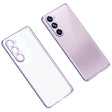 For Samsung Galaxy S23 5G SULADA Shockproof Plating TPU Transparent Phone Case(Purple) - Galaxy S23 5G Cases by SULADA | Online Shopping South Africa | PMC TechLife | Buy Now Pay Later Mobicred