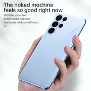 For Samsung Galaxy S23 5G SULADA Shockproof Plating TPU Transparent Phone Case(Silver)