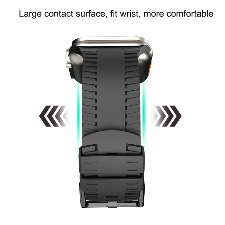 Tire Texture Silicone Watch Band For Apple Watch Ultra 2 49mm(White) - free shipping - PMC TechLife - Order now!