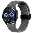 Compatible with Garmin VivoMove Trend / Luxe / Style 20mm Magnetic Fold Clasp Woven Watch Band(Grey) - free shipping - PMC TechLife - Order now!