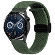 Compatible with Garmin VivoMove Trend / Luxe / Style 20mm Magnetic Fold Clasp Woven Watch Band(Green) - free shipping - PMC TechLife - Order now!