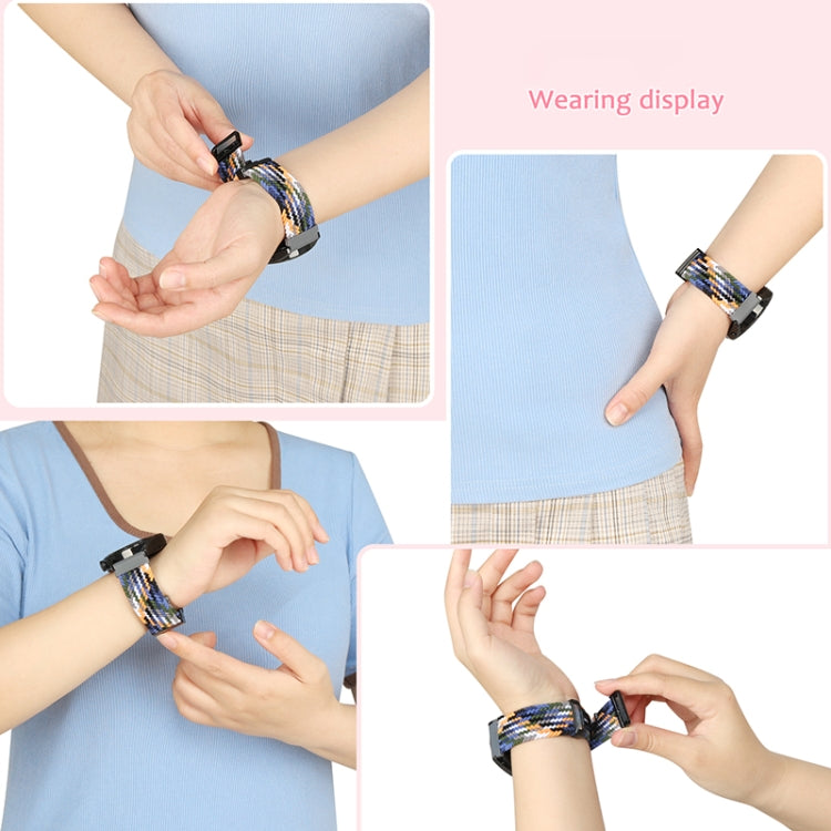 Compatible with Garmin VivoMove Trend / Luxe / Style 20mm Magnetic Fold Clasp Woven Watch Band(Denim Color) - free shipping - PMC TechLife - Order now!