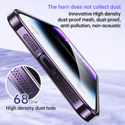 For iPhone 14 Pro Max SULADA Electroplated Transparent Glittery TPU Phone Case(Blue)
