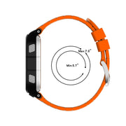 Compatible with Garmin Compatible witherunner 920XT Solid Color Silicone Replacement Watch Band(Orange)