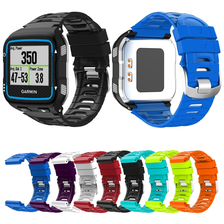 Compatible with Garmin Compatible witherunner 920XT Solid Color Silicone Replacement Watch Band(Orange)