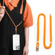 SULADA Multifunctional Universal Mobile Phone Love Lanyard(Orange) - free shipping - PMC TechLife - Order now!