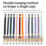 SULADA Multifunctional Universal Mobile Phone Love Lanyard(Orange Blue)
