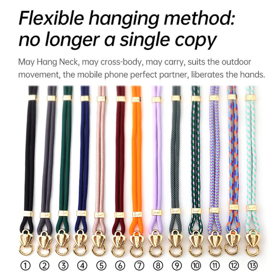 SULADA Multifunctional Universal Mobile Phone Love Lanyard(Orange Blue)
