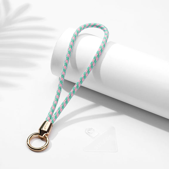 SULADA Multifunctional Universal Mobile Phone Wrist Lanyard(Pink Green)