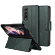 For Samsung Galaxy Z Fold4 / W23 SULADA All-inclusive Magnetic Snap Flip Leather Phone Case(Green) - free shipping - PMC TechLife - Order now!