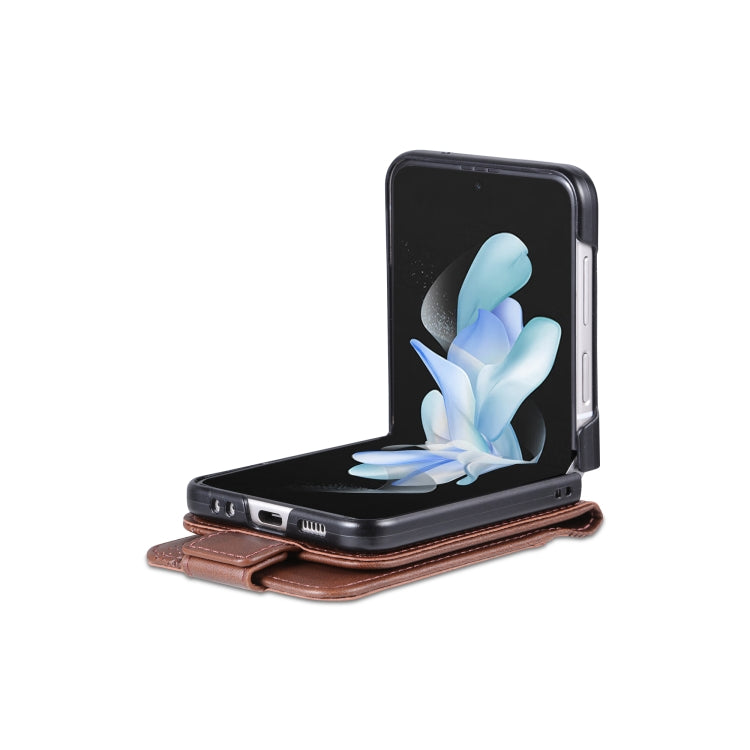 For Samsung Galaxy Z Flip5 5G AZNS Magnetic Calf Texture Flip Leather Phone Case(Dark Brown) - Galaxy Z Flip5 Cases by AZNS | Online Shopping South Africa | PMC TechLife | Buy Now Pay Later Mobicred