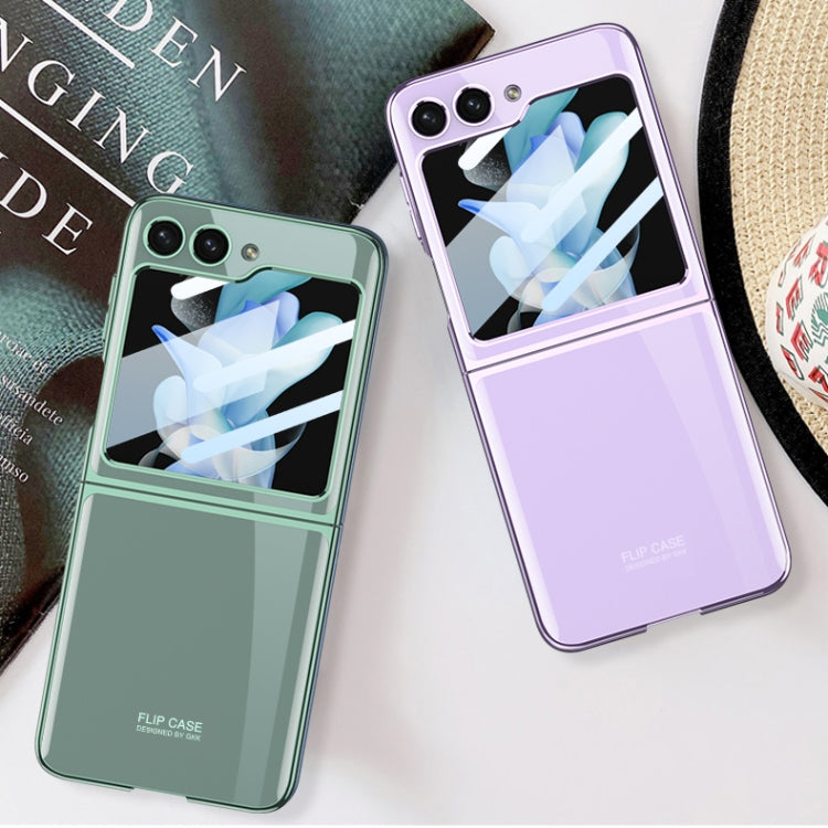 For Samsung Galaxy Z Flip5 GKK Integrated Electroplating Full Coverage Phone Case(Purple)