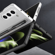 For Samsung Galaxy Z Fold5 GKK Ultra-thin Full Coverage Phone Flip Case with Pen Slot(Gold)
