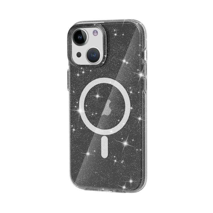 For iPhone 15 Terminator Style Glitter Powder MagSafe Magnetic Phone Case(Black) - free shipping - PMC TechLife - Order now!