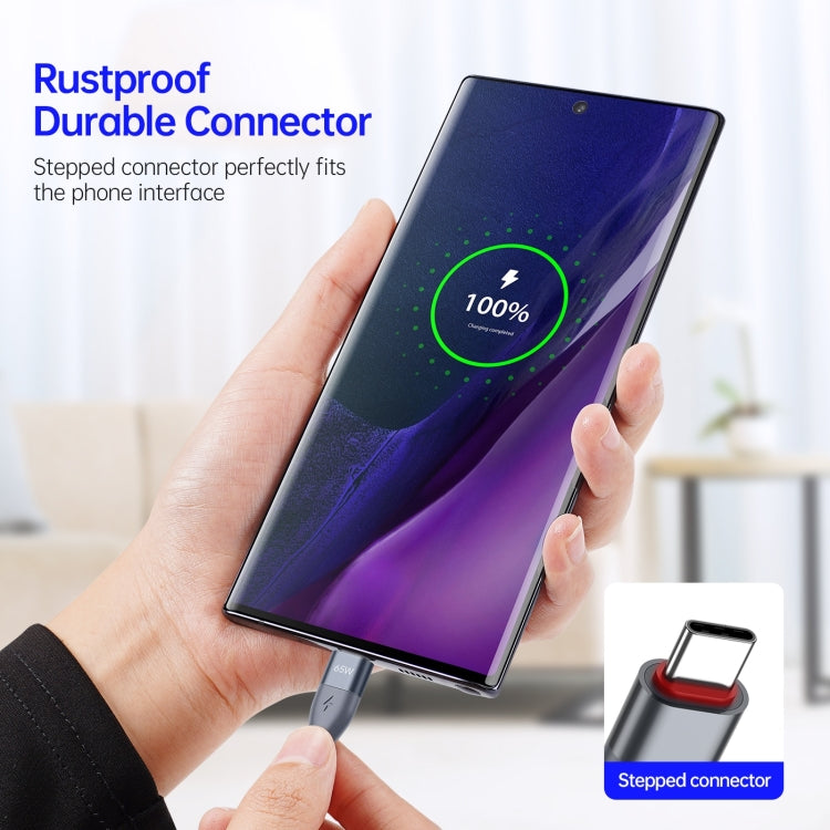 DUZZONA A2 PD 65W USB-C / Type-C to Type-C Fast Charging Data Cable, Length:3m(Grey) - free shipping - PMC Jewellery - Order now!