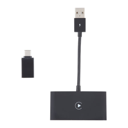 USB + USB-C / Type-C Wired to Wireless Carplay Adapter for iPhone(Black) - free shipping - PMC Jewellery - Order now!