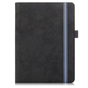 For 9-11 inch Marble Cloth Texture Horizontal Flip Universal Tablet PC Leather Case with Pen Slot & Holder(Black)