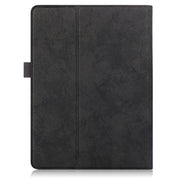 For 9-11 inch Marble Cloth Texture Horizontal Flip Universal Tablet PC Leather Case with Pen Slot & Holder(Black)