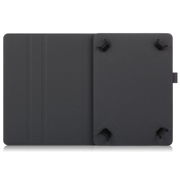 For 9-11 inch Marble Cloth Texture Horizontal Flip Universal Tablet PC Leather Case with Pen Slot & Holder(Black)
