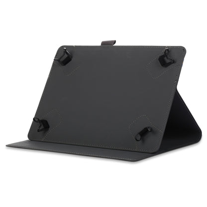 For 9-11 inch Marble Cloth Texture Horizontal Flip Universal Tablet PC Leather Case with Pen Slot & Holder(Black) - 10 - 11 inch by PMC Jewellery | Online Shopping South Africa | PMC Jewellery | Buy Now Pay Later Mobicred