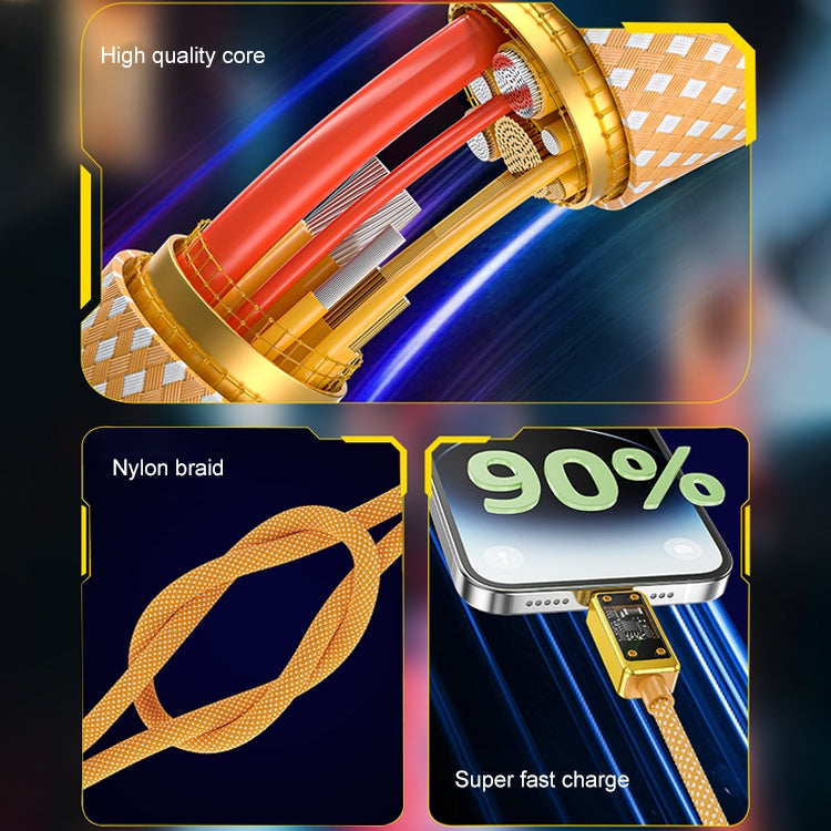 WK WDC-08 PD 20W USB-C/Type-C to 8 Pin Digital Display Data Cable, Length: 1m(Yellow) - free shipping - PMC TechLife - Order now!