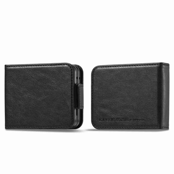 For Samsung Galaxy Z Flip5 LC.IMEEKE RFID Anti-theft Leather Phone Case(Black)