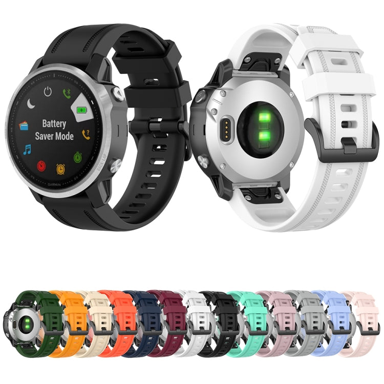 Compatible with Garmin Fenix 7S Pro 42mm Pure Color Silicone Watch Band(Lake Blue) - free shipping - PMC TechLife - Order now!