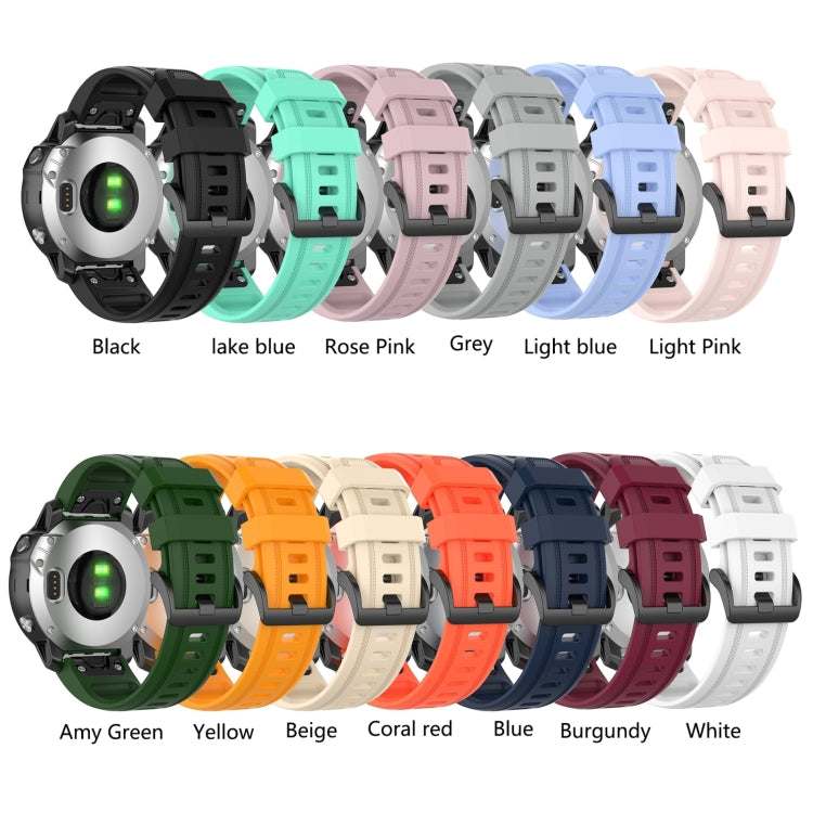 Compatible with Garmin Epix Pro 42mm Pure Color Silicone Watch Band(Wine Red) - free shipping - PMC TechLife - Order now!