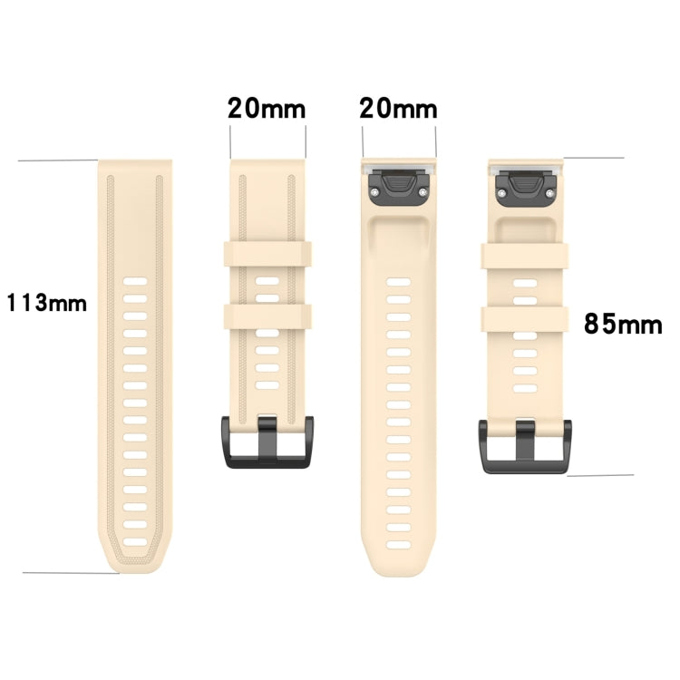 Compatible with Garmin Fenix 7S Pro 42mm Pure Color Silicone Watch Band(Lake Blue) - free shipping - PMC TechLife - Order now!