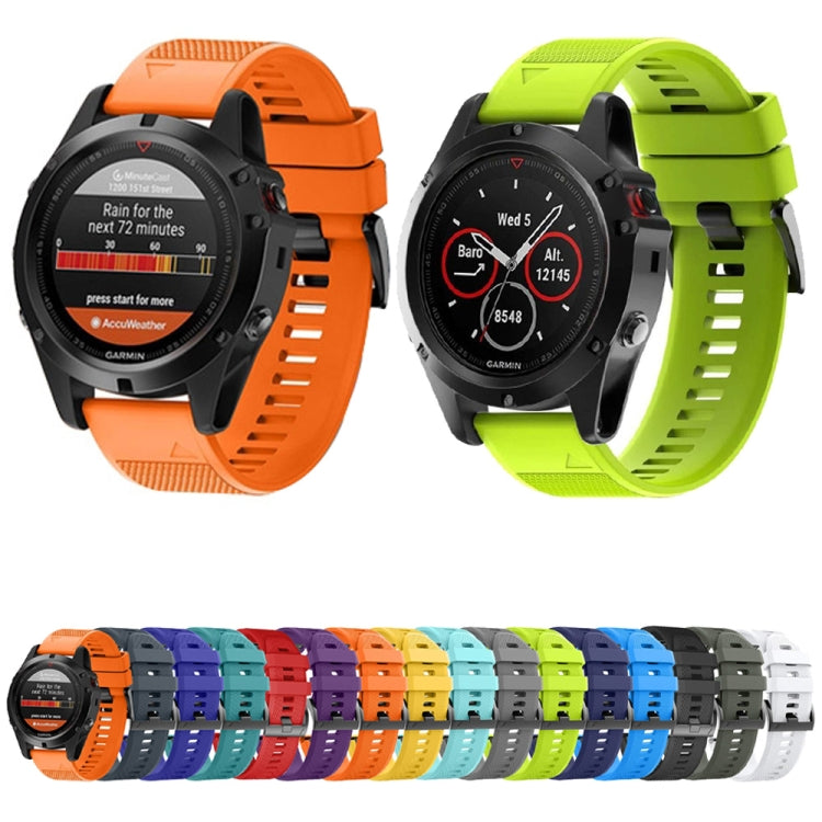 Compatible with Garmin Fenix 7S Pro 42mm Silicone Replacement Watch Band(Red) - Watch Bands by PMC TechLife | Online Shopping South Africa | PMC TechLife | Buy Now Pay Later Mobicred