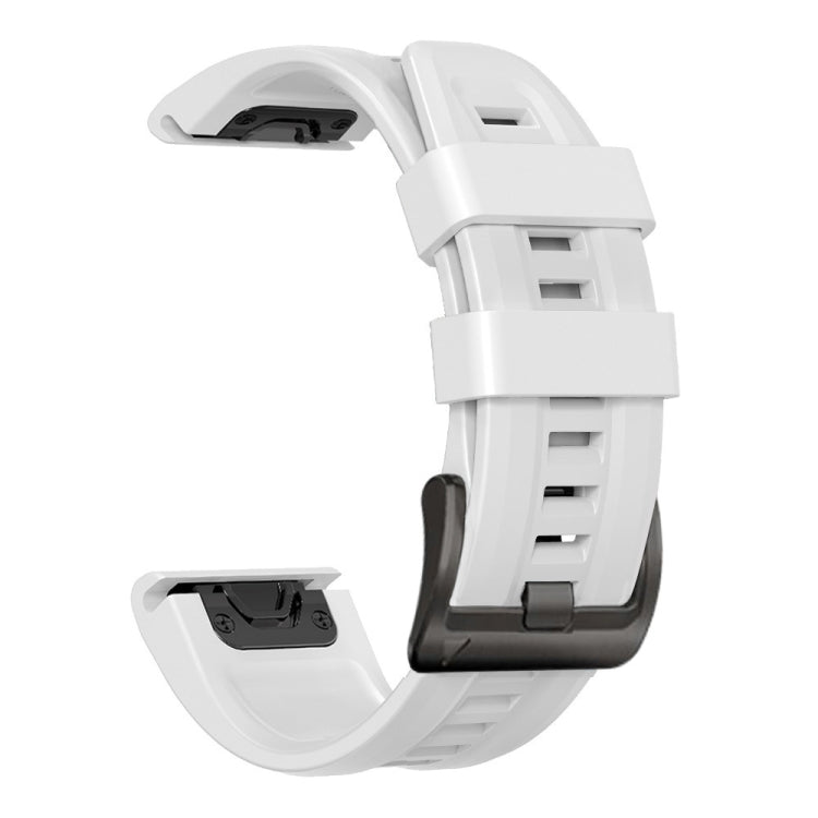 Compatible with Garmin Fenix 7 Pro 47mm Sport Pure Color Silicone Watch Band(White) - free shipping - PMC TechLife - Order now!