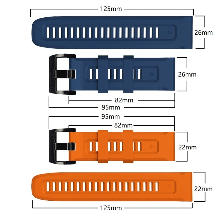 Compatible with Garmin Fenix 7 Pro 47mm Sport Pure Color Silicone Watch Band(White) - free shipping - PMC TechLife - Order now!
