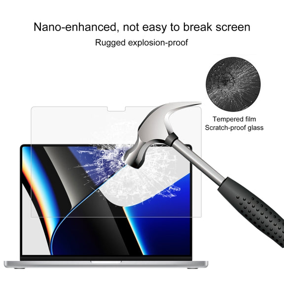 For MacBook Pro 16.2 inch A2485/A2780 25pcs 9H Laptop Screen Explosion-proof Tempered Glass Protective Film