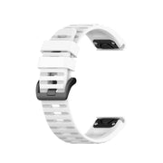 Compatible with Garmin Instinct 2X Solar Sports Silicone Watch Band(White)