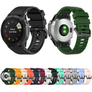 Compatible with Garmin Instinct 2X Solar Sports Silicone Watch Band(White)