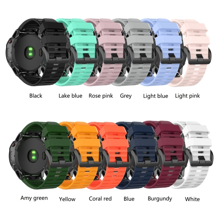 Compatible with Garmin Instinct 2X Solar Sports Silicone Watch Band(White) - Watch Bands by PMC TechLife | Online Shopping South Africa | PMC TechLife | Buy Now Pay Later Mobicred