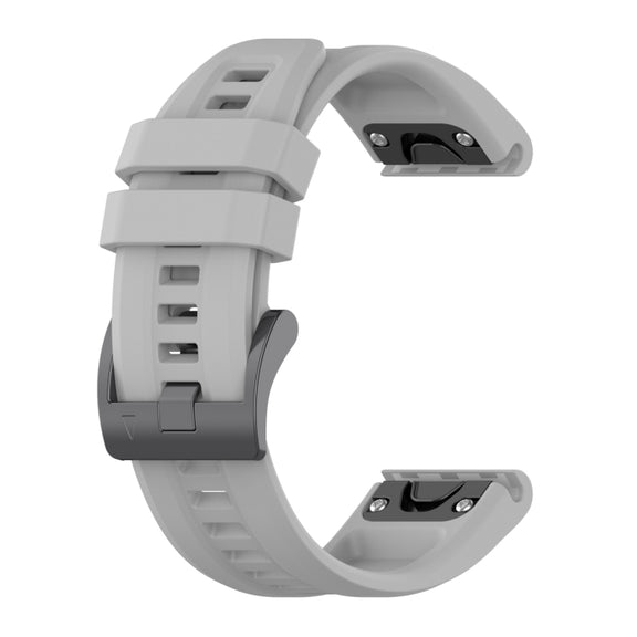 Compatible with Garmin Epix Pro 51mm Solid Color Silicone Watch Band(Grey)