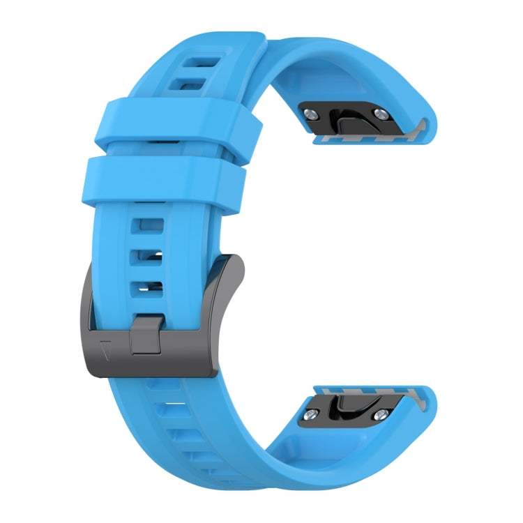Compatible with Garmin Epix Pro 51mm Solid Color Silicone Watch Band(Blue) - Watch Bands by PMC TechLife | Online Shopping South Africa | PMC TechLife | Buy Now Pay Later Mobicred